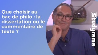 Que choisir au  bac de philo : la dissertation ou le commentaire de texte ?
