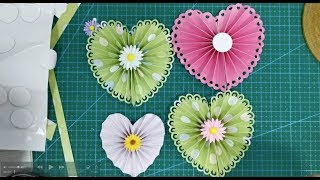 AlinaCraft Heart Rosette w/t 3 different borders Tutorial #alinacutle #aliexpress #rosette