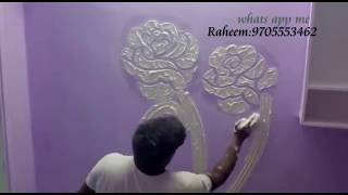 Wall texture | Drywall Texture Design | Wall putty Design