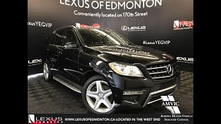 Used Black 2012 Mercedes-Benz M-Class ML 350 Walkaround Review Grande Cache Alberta