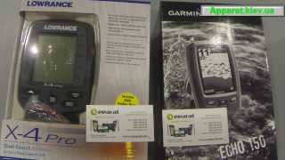 Видеообзор Эхолота Lowrance X-4 Pro и Garmin Echo 150