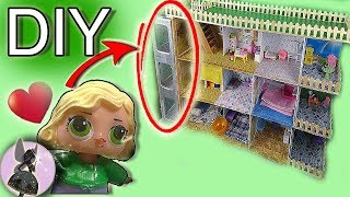 ?DIY Дом для ЛОЛ. Как сделать ЛИФТ и Лестницу. Часть 2
