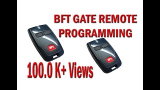 How to make programming BFT gate remote using old remote