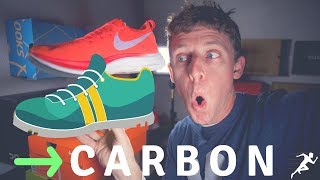 NEW Carbon Fiber Plate Running Shoe hits the Market