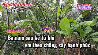 Karaoke vọng cổ HƯƠNG TÌNH CŨ - DÂY KÉP (Thấp) [T/g Nguyễn Tuấn]