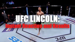 UFC Fight Night Lincoln: Reaction and Results