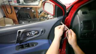 Space Star Mitsubishi disassembly door -(разборка двери) part II