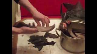 Как чистить хвост бобра, the tail of a beaver CLEANING