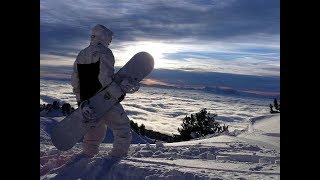 Нарезка моментов сноубордистов под музыку.