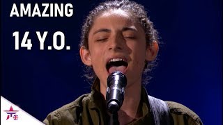 Benicio Bryant: 14 Y.O. Writes An Original..Leaves Simon Speechless! | America's Got Talent 2019