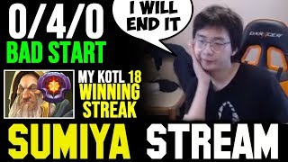 SUMIYA 4v5 Worst Start against 18 Winning Streak KOTL | Sumiya Invoker Stream Moment #821