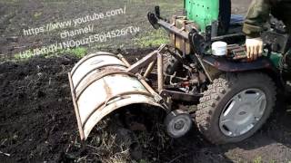 Испытание самодельной роторной фрезы на кмз 010 кпп 4/2