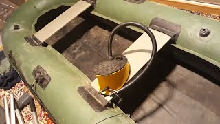 Как быстро накачать лодку ножным насосом для матрасов ПВХ