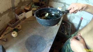 Фитили из калиевой селитры и верёвки.