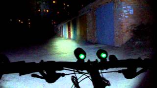 Test 2xCree XM-L T6 china bicycle light