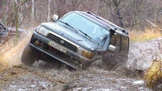 ➤ Toyota 4Runner & Mitsubishi Pajero Sport in MUD [Off-Road 4x4].