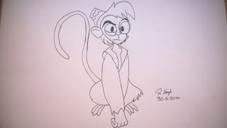 How to draw Abu from Disney s Aladdin