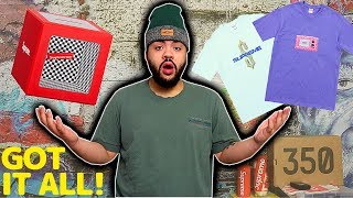 SUPREME SS18 WEEK 6 LIVE COP!! MANUAL CHECKOUT TV TEE, ILLUSION COIN BANK!