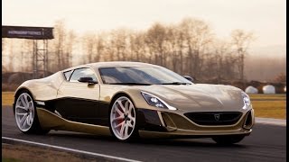 Rimac Concept_One versus Bugatti Veyron - track and drift action!