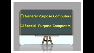 General purpose computer and Special purpose computers Lecture