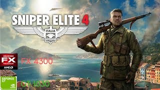 Sniper Elite 4 (GT 1030 - FX 4300) Gameplay