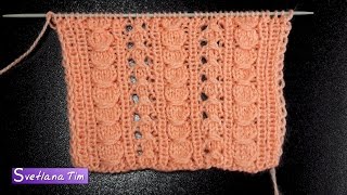 Как связать Узор Ажурные Дорожки. Вязание спицами # 492