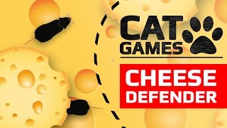 CAT GAMES - ? CHEESE DEFENDER (ENTERTAINMENT VIDEOS FOR CATS TO WATCH)