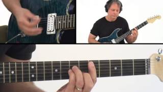 Latin Rock Rhythm - #8 Example 7 - Guitar Lesson - Brad Carlton