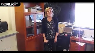 How to Walk with a Broken Ankle - Mercedes' First Time on the iWALK2.0 Hands Free Crutch