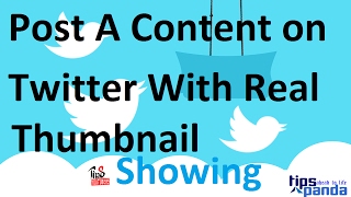 How to Post A Content on Twitter With Original Thumbnail: Tweet with Thumbnails Showing