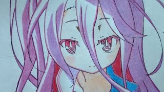 how to draw Shiro no game no life