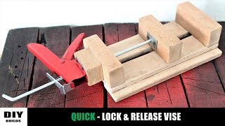 Make A Wooden Drill Press Vise | Diy Homemade Vise | DIY