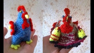М.К. Курочка с цыплятами крючком. ч. 1