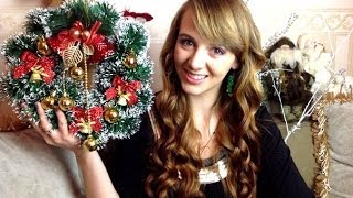 ★DIY★: Как сделать новогодний венок своими руками /украшение для дома к Новому Году