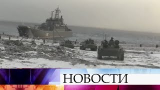 В самой северной точке Евразии прошли учения мотострелков.