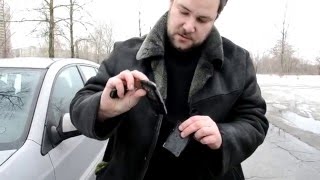 Что будет с телефоном если на него наехать машиной - Коварный огурец!