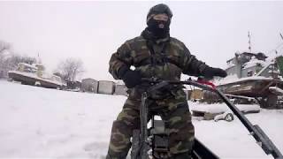Мотобуксировщик "Рыбак".  Очередной выезд на обкатку.