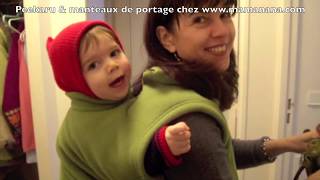 Tétées à la verticale : habillement quand on porte bébé