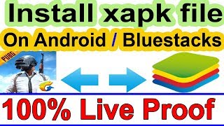 How to install xapk file on bluestacks | How to install pubg .xapk file on bluestacks