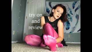 Try on and review of Miss Naughty crotchless tights