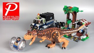레고 쥬라기월드 75929 카르노타우르스 자이로스피어 탈출  _ LEGO 75929 Carnotaurus Gyrosphere Escape - Speed Build
