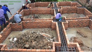 How To Build A New Style Foundation - Build A Foundation Using Ready-Mixed Concrete For The House
