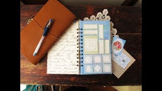 紙もの好きの雑記帳 89 リングノート型 収納ファイルの作り方 (100均素材) Journal Supplies Storage Book Tutorial