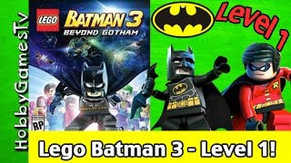 Lego Batman 3 Level 1, Beyond Gotham! Fun Video Game HobbyGamesTV