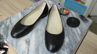 Шьём балетки на кожаной подошве \\ Making Jelly shoes with leather soles