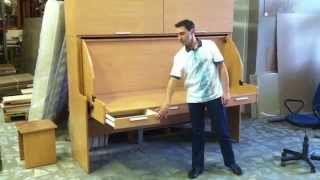Подъемная кровать стол