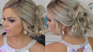 Formal Hair Messy Side Bun Tutorial