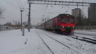 Электропоезд ЭД2Т-0029 (ТЧ-3) пригородный поезд № 6072/6071, Львовская - Одинцово.