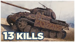 Panther • 13 KILLS per Battle • WoT Gameplay