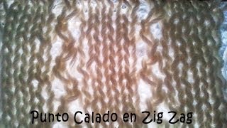 Punto Calado Zig Zag vertical Soy Woolly Clase 45